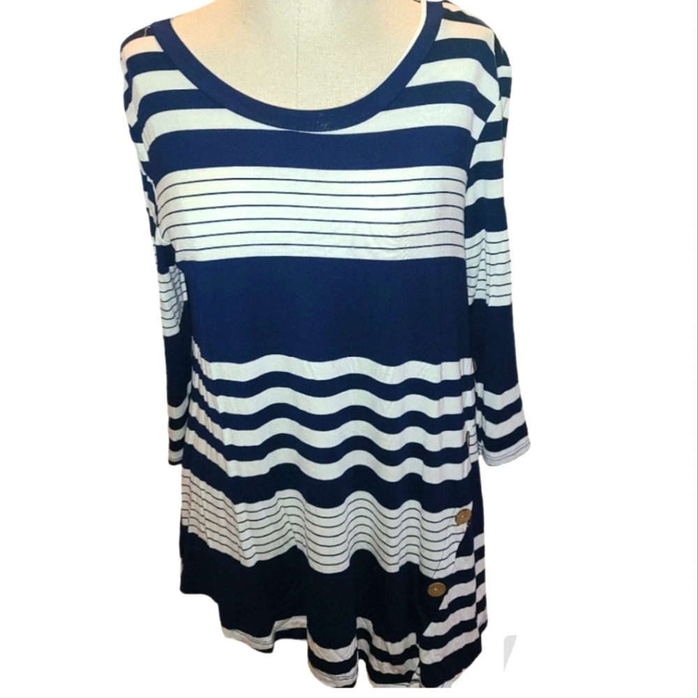 Lime & Chili, Royal blue and white Stripes. Different Widths.